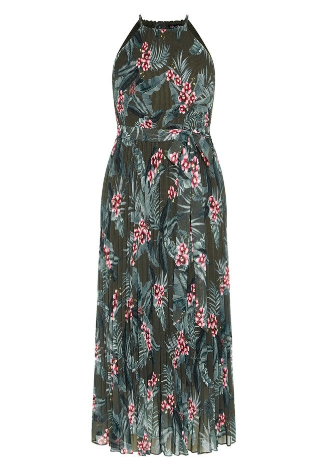 Rebecca Print Maxi Dress - jungle, GREEN, alternate image number null