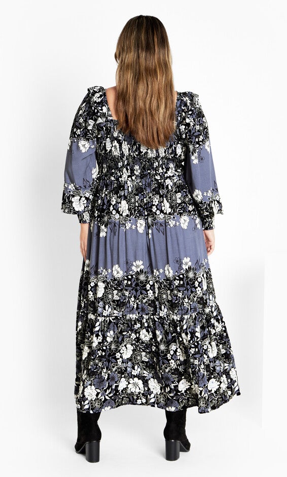 Sadie Placement Dress - blue, BLUE, alternate image number 2