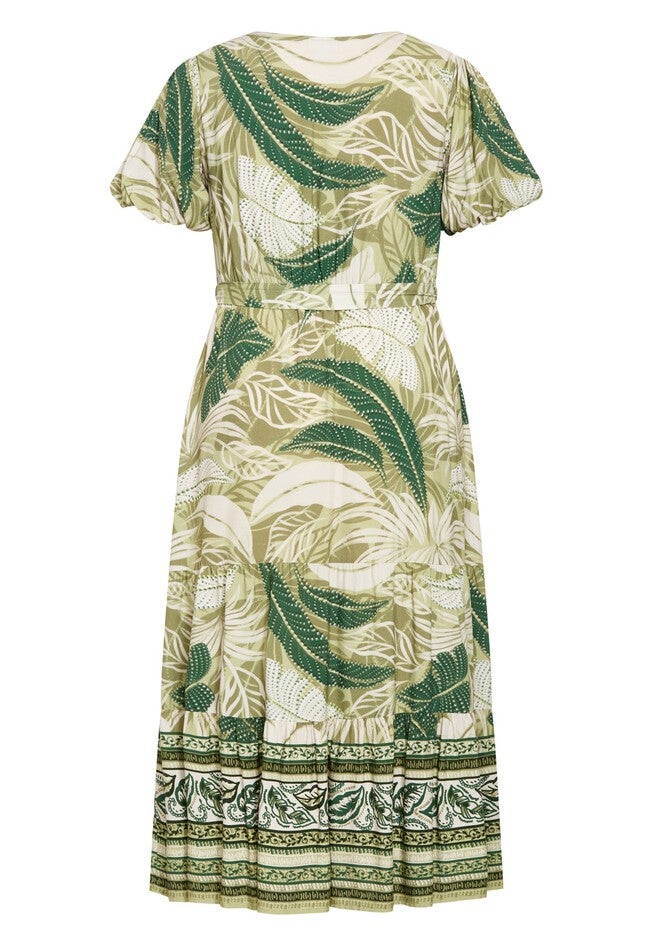 Raina Border Maxi Dress, DAINTREE BORDER, alternate image number 4