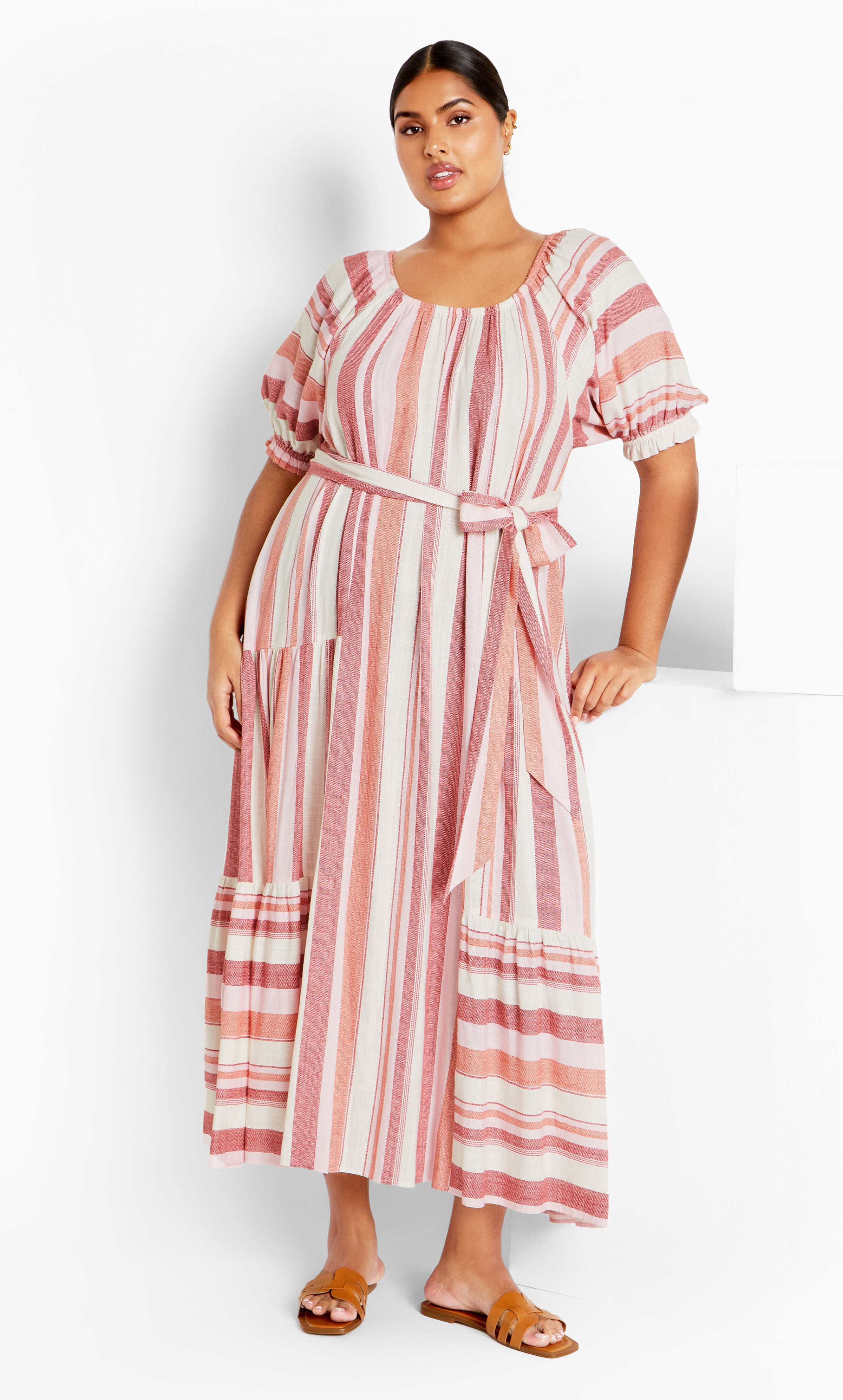 Jemima Dress - white, PINK, alternate image number 1