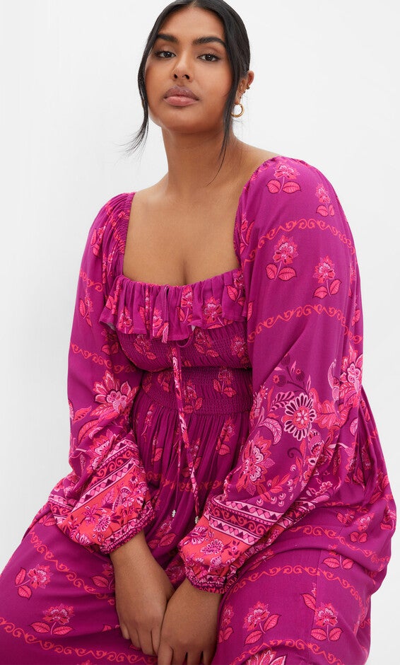 Estelle Maxi Dress - magenta, PURPLE, alternate image number null