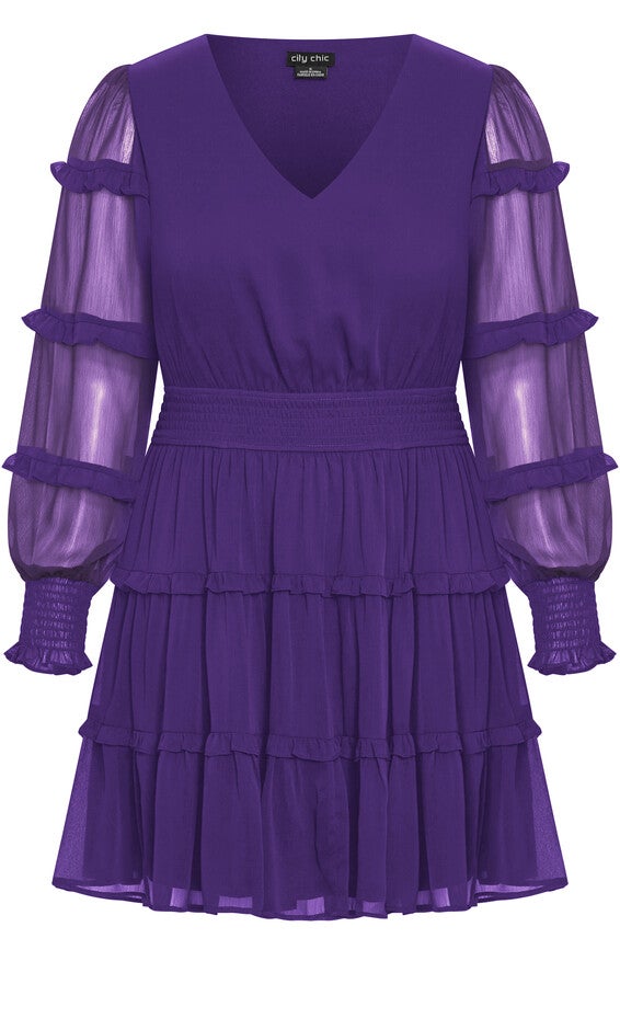Daisy May Dress - royal purple, PURPLE, alternate image number 3