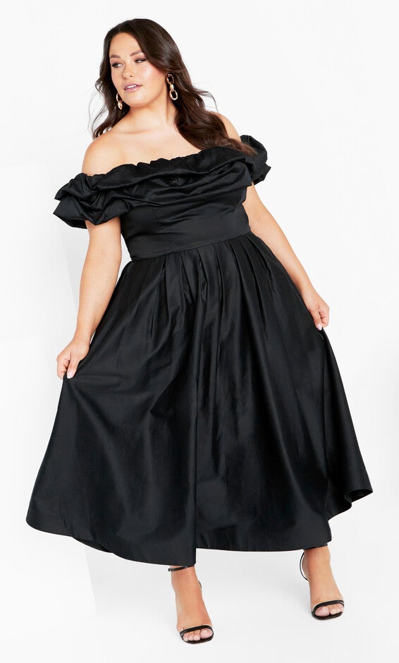Mayah Dress - black, BLACK, alternate image number null