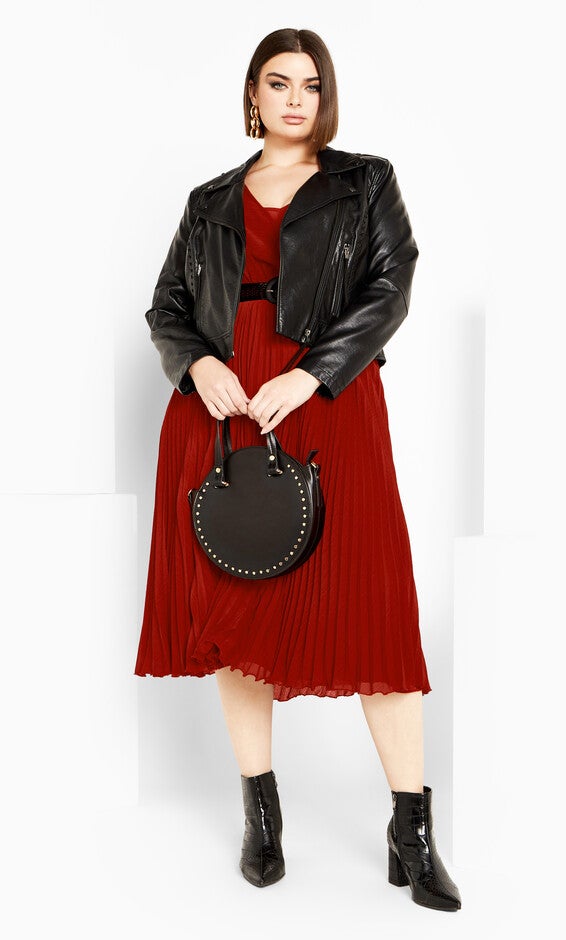Precious Pleat Dress - sienna, SIENNA, hi-res image number null