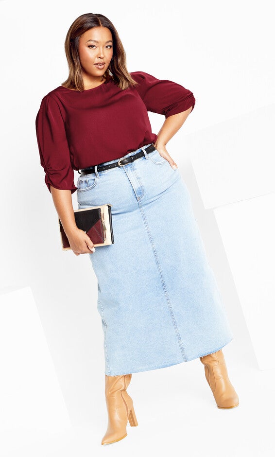 Emery Top - ruby, RED, alternate image number null
