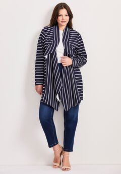 Striped Cascade Jacket
