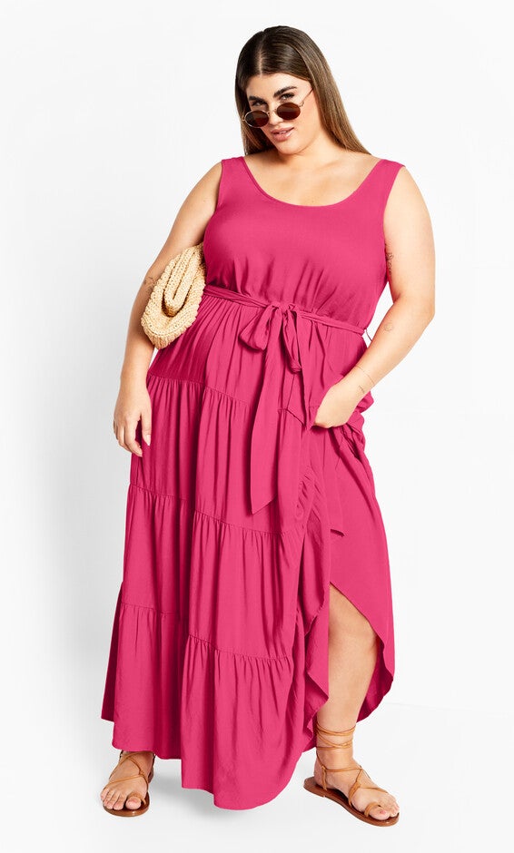 Sasha Maxi Dress - fuschia, FUSCHIA, hi-res image number 0