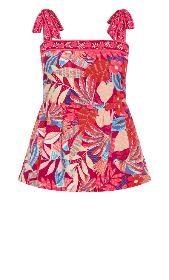 Paradiso Print Top - pink, PINK, alternate image number null