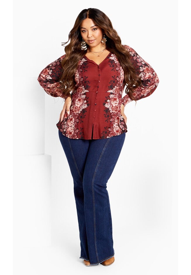 Bella Plc Top, FLAME, alternate image number 6