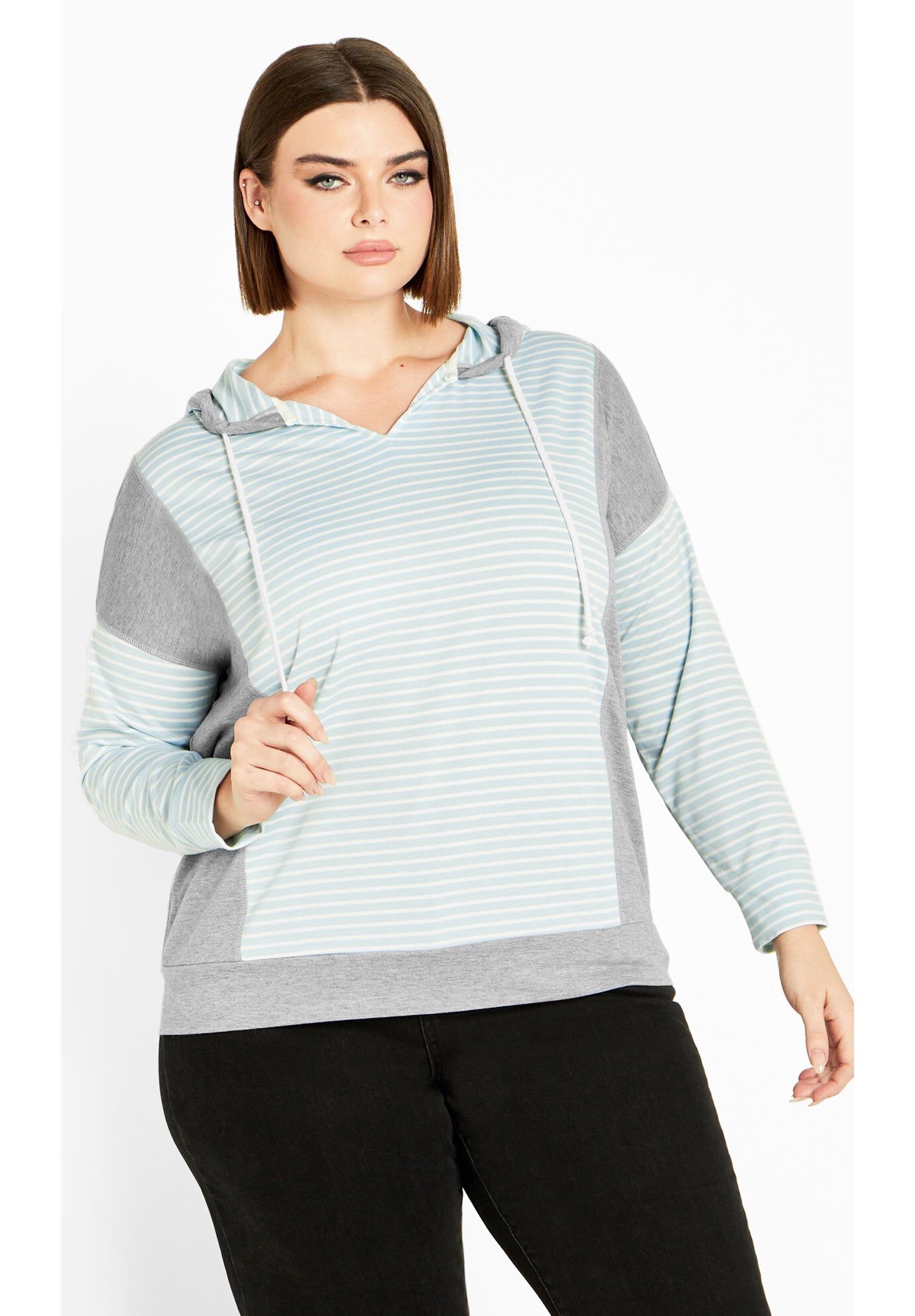 Seeing Stripes Sweater, AQUAMARINE, hi-res image number 0