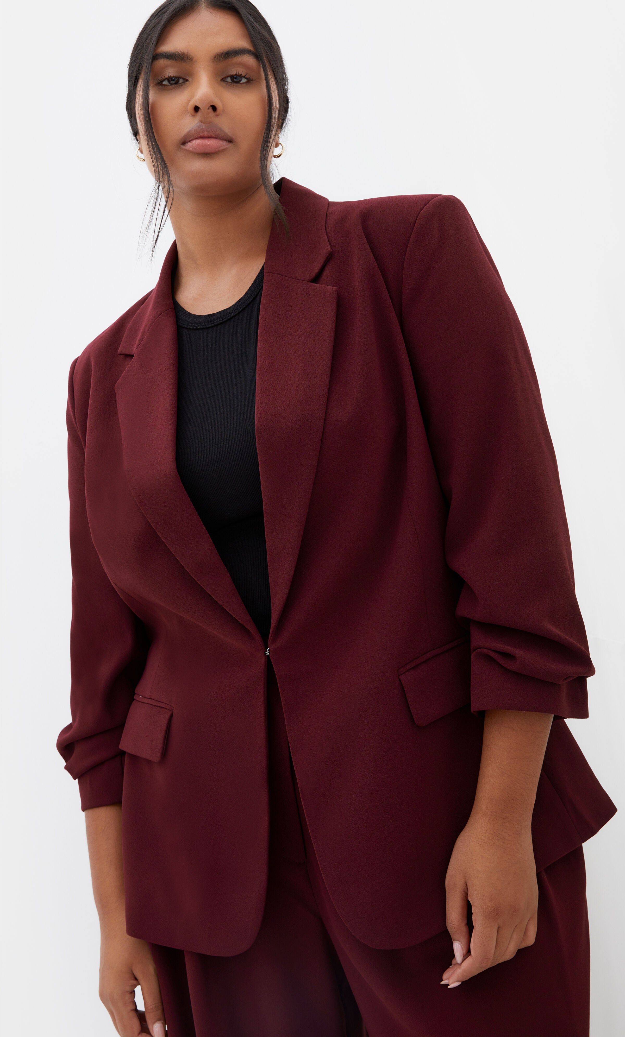 Abbie Blazer - dark cherry, RED, hi-res image number 0