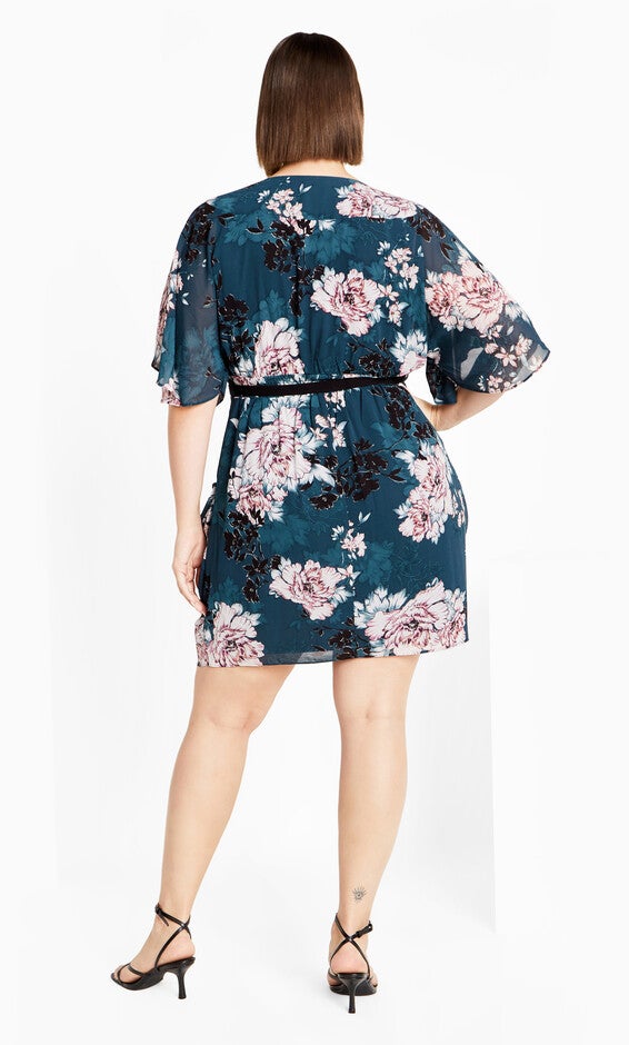 Jade Blossom Dress - jade, GREEN, alternate image number 3