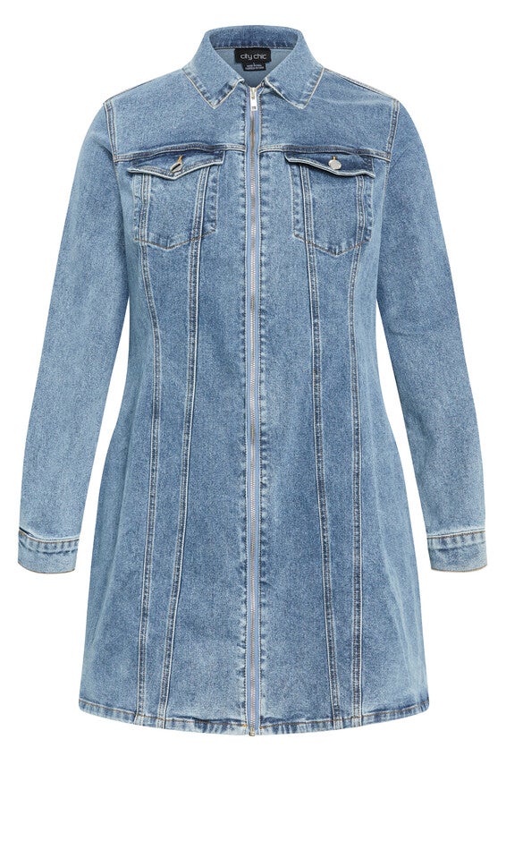 Oaklyn Dress - mid denim, MID, alternate image number 6