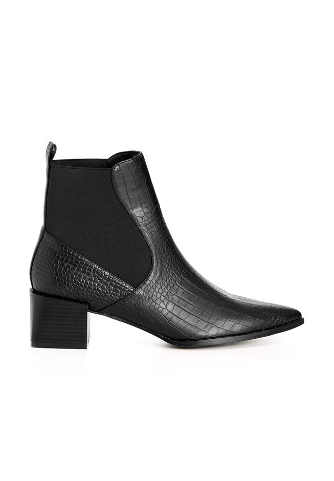 WIDE FIT Eden Ankle Boot - black, BLACK, on-hover image number 1