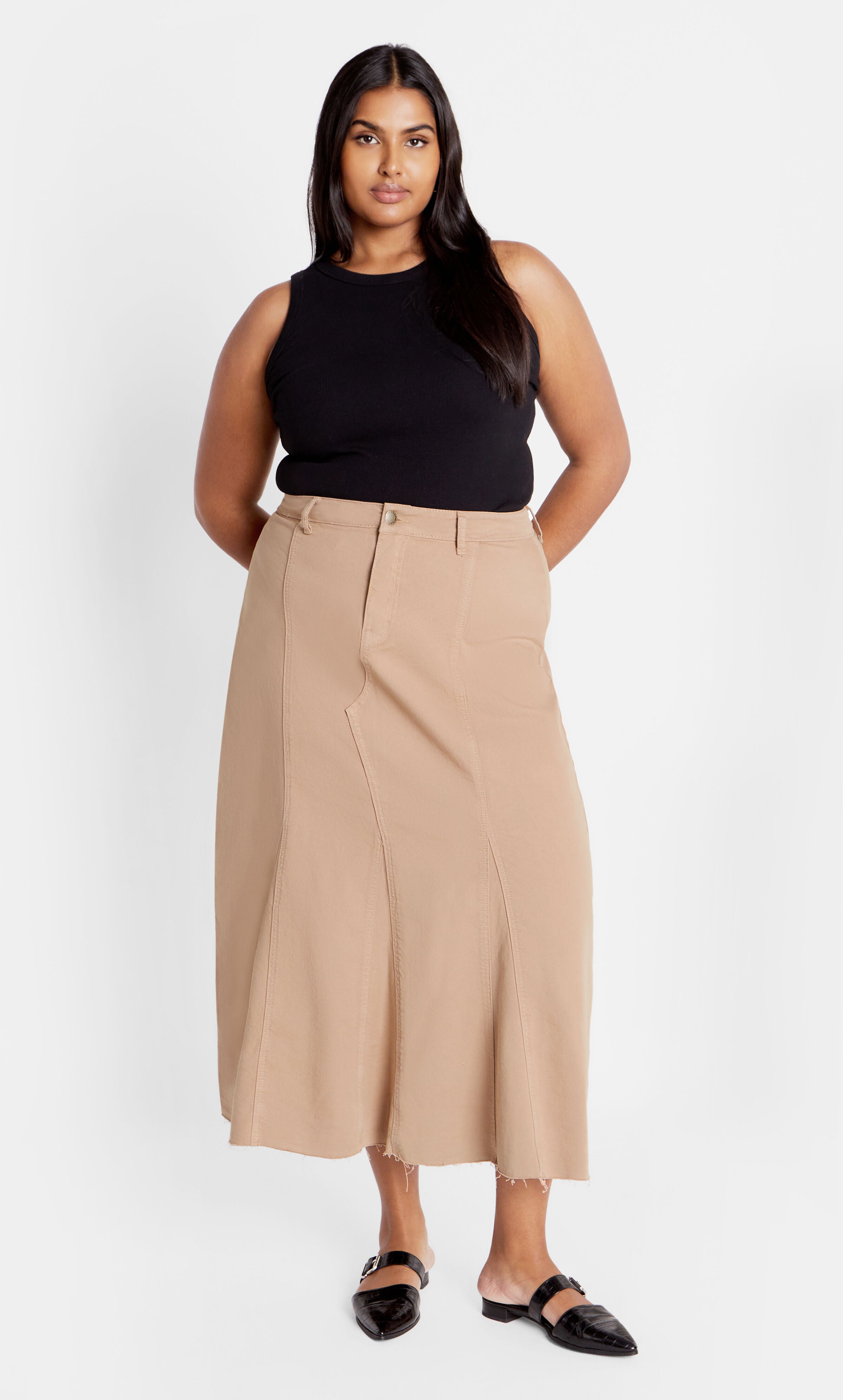 Laylo Skirt - caramel, BROWN, alternate image number 1
