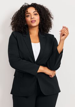 Super Stretch One Button Blazer