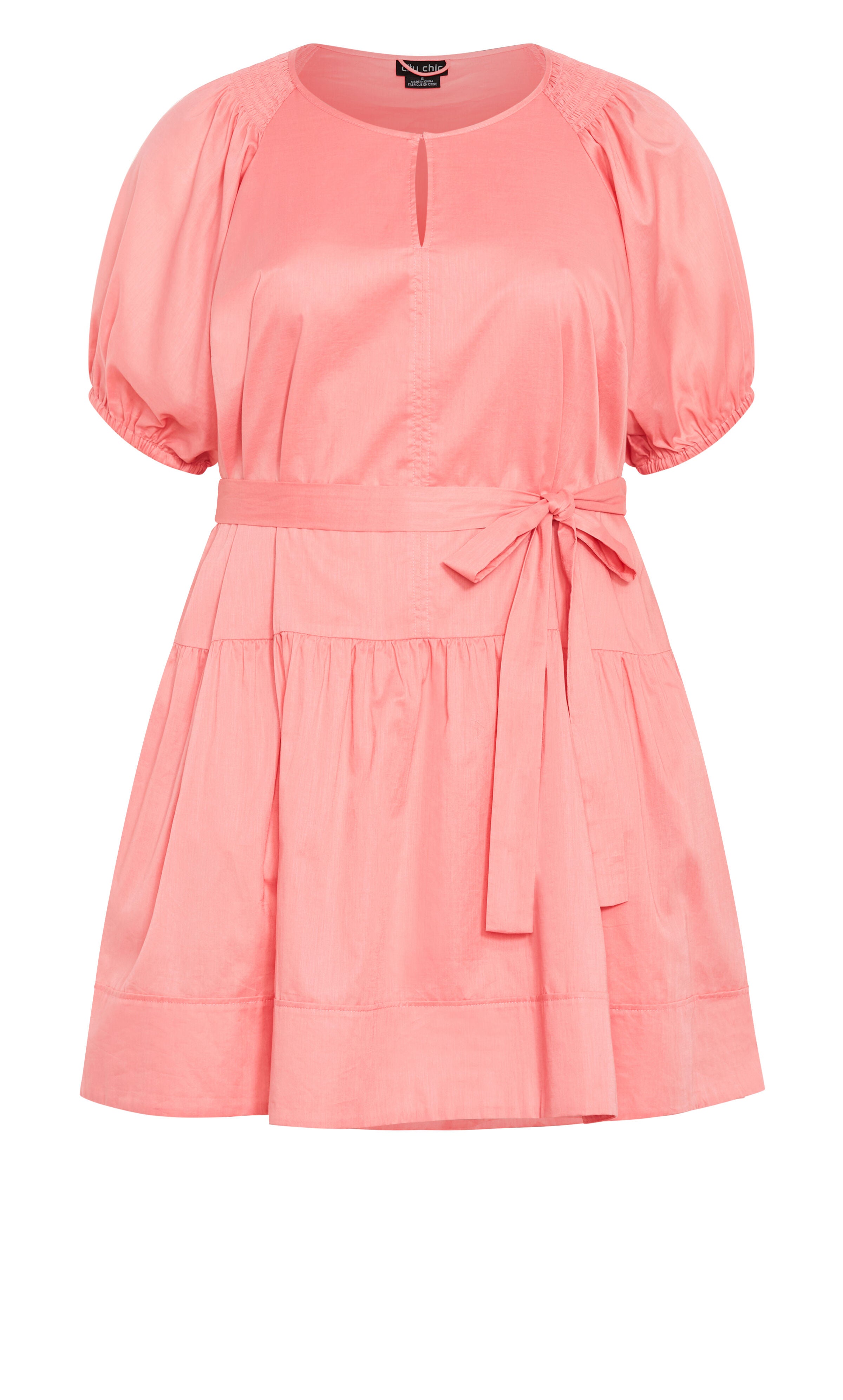 Cassie Plain Dress - rose, PINK, alternate image number 4