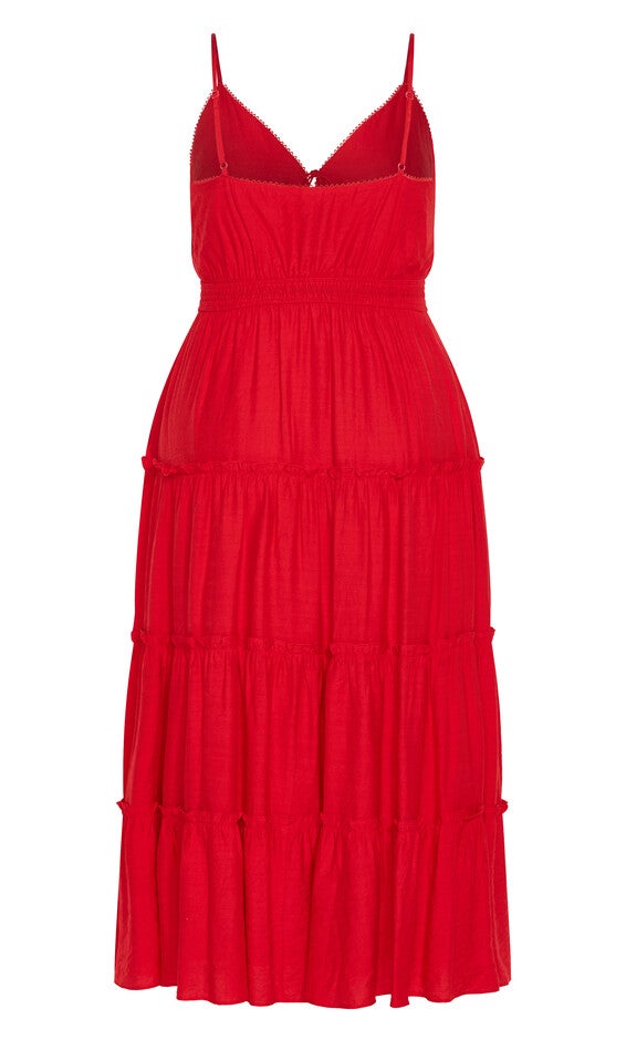 Aiza Maxi Dress - cherry, RED, alternate image number null