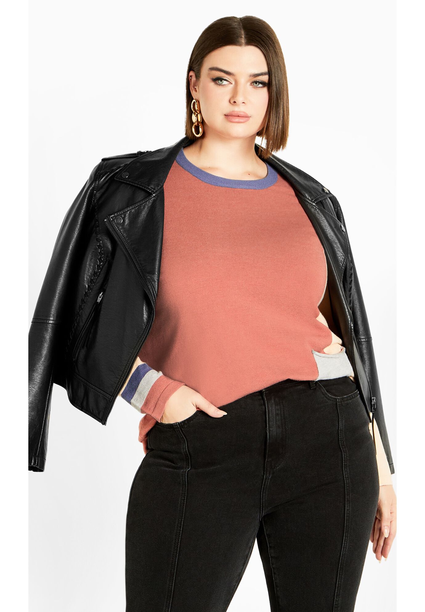 Luna Sweater, PEACH, alternate image number 6