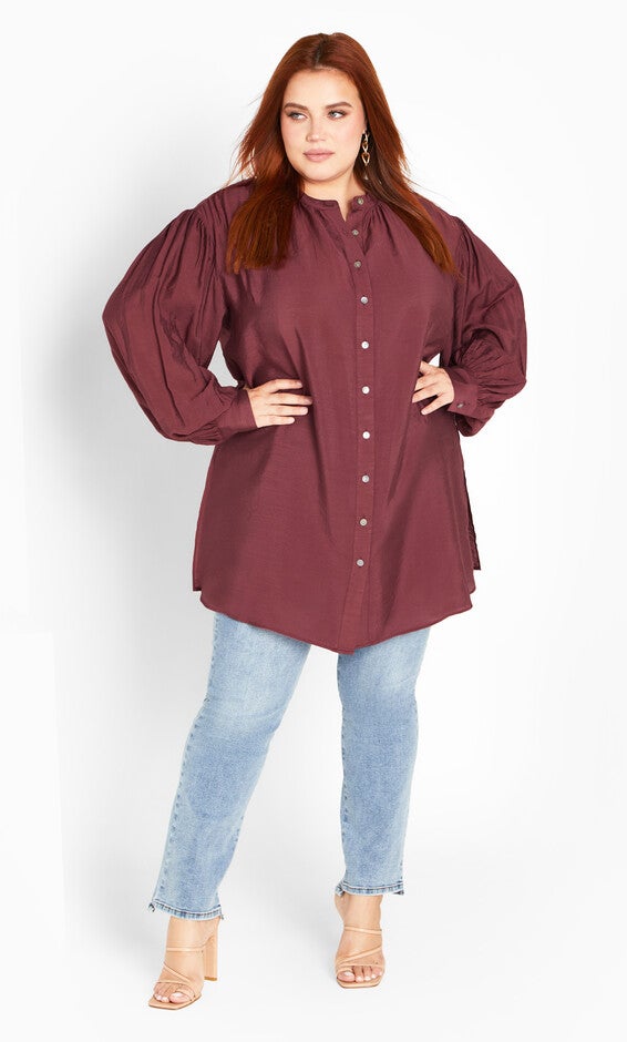 Joy Top - deep rose, PURPLE, alternate image number null
