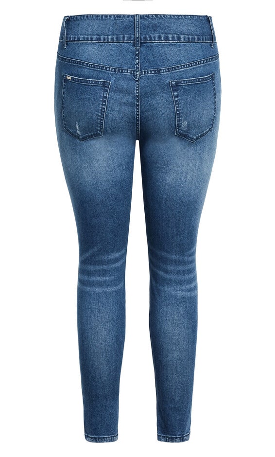 Asha Baby Rip Jean - light wash, BLUE, alternate image number 5