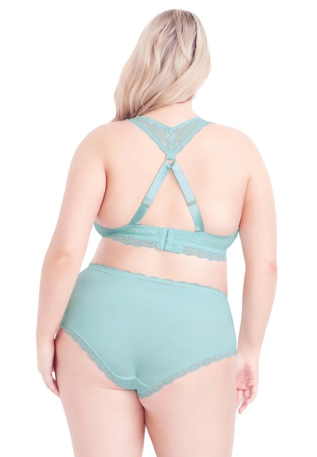 Racer Back Bralette - powder blue, BLUE, on-hover image number 1