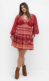 Hudson Mini Dress - rust