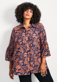 Marianne Ruffle Hem Shirt