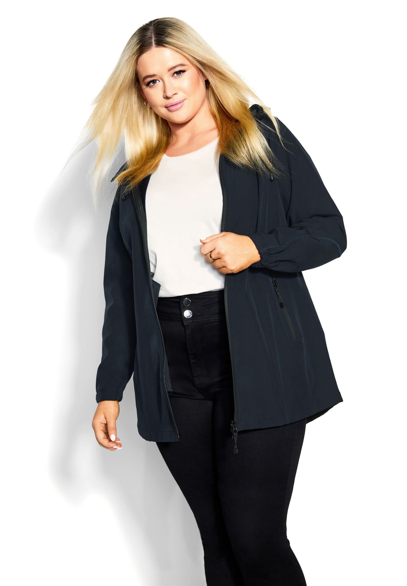 Weatherproof Outdoor Jacket, NAVY, alternate image number 3