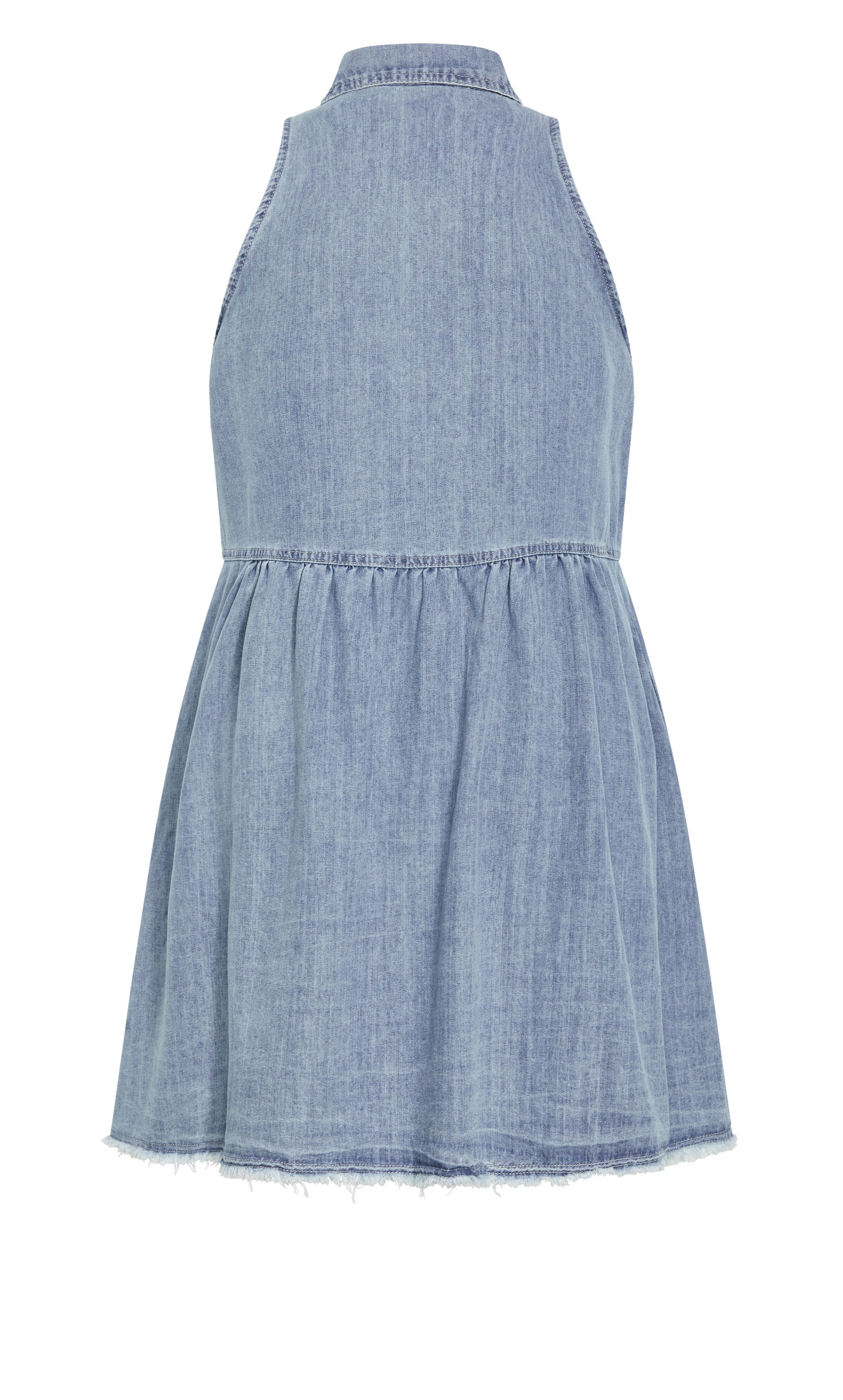 Dulce Sleeveless Dress - light denim, DENIM, alternate image number 4