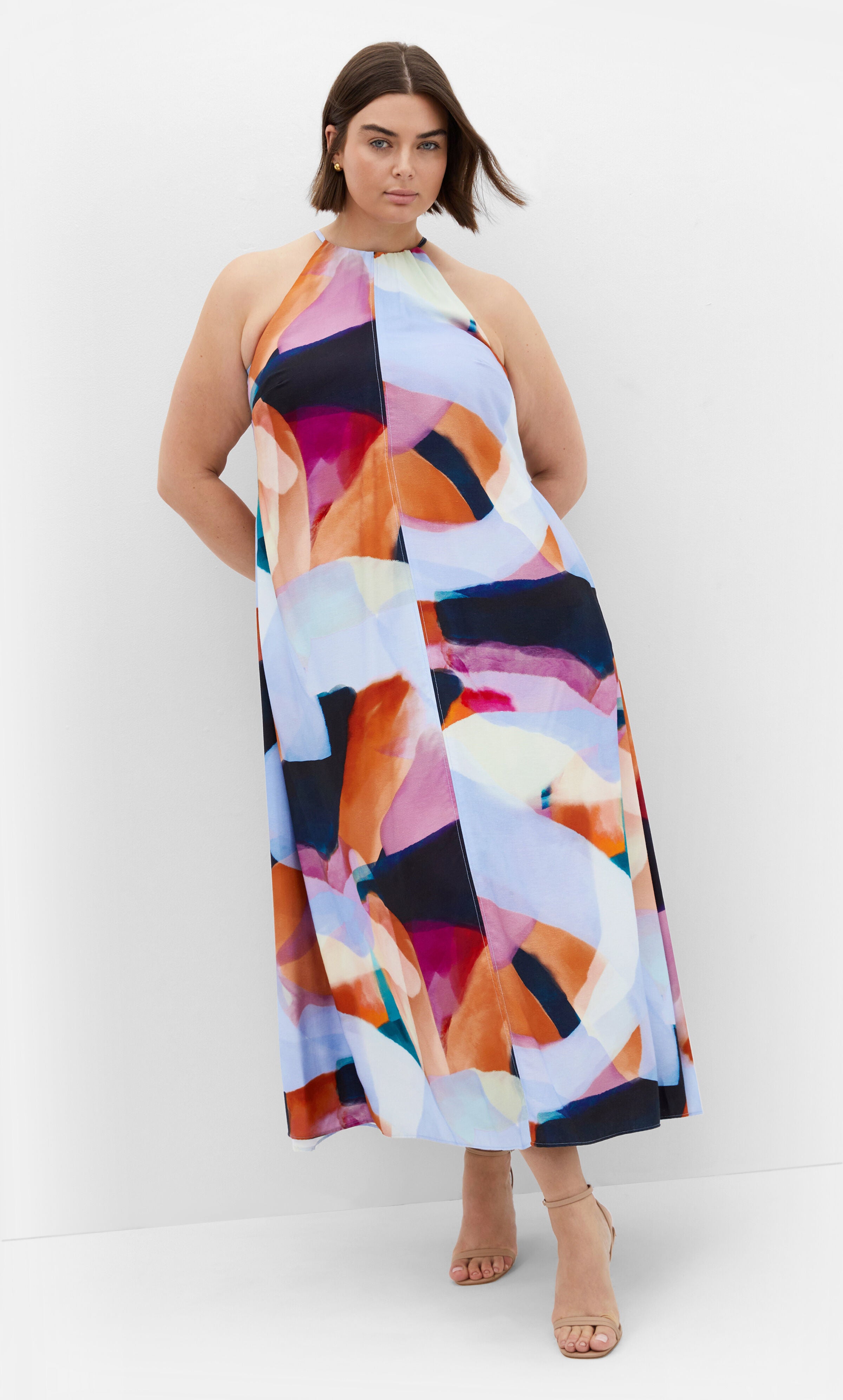 Aspect Level Dress - print, BLUE, hi-res image number 0