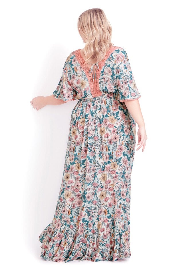 Cadence Maxi Dress, SORBET SUMMER, on-hover image number 1