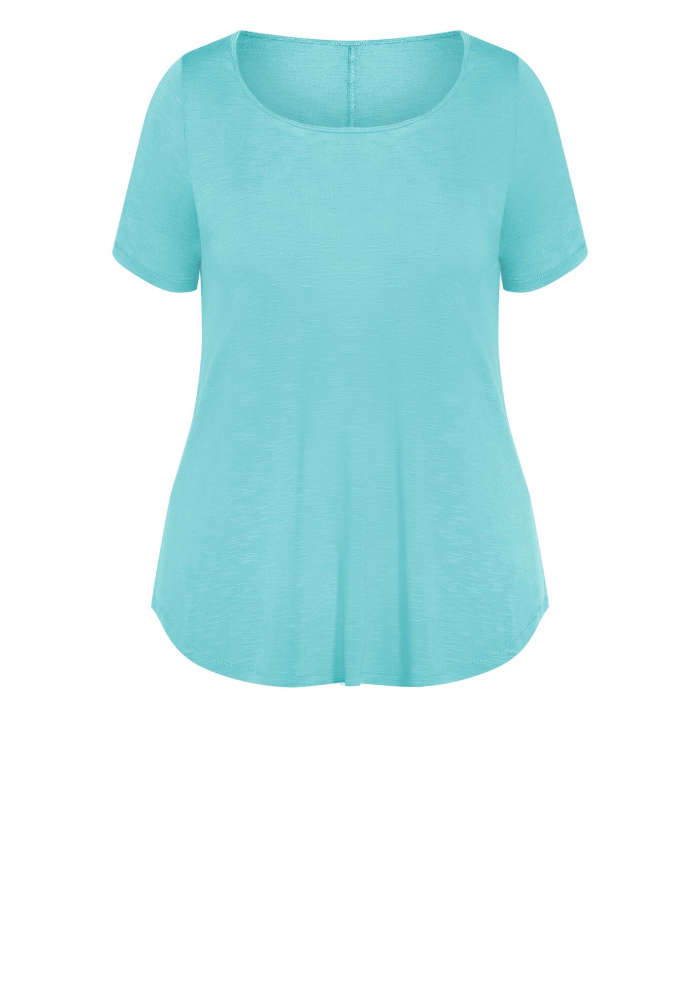 Visc Slub Top, AQUA, alternate image number 2