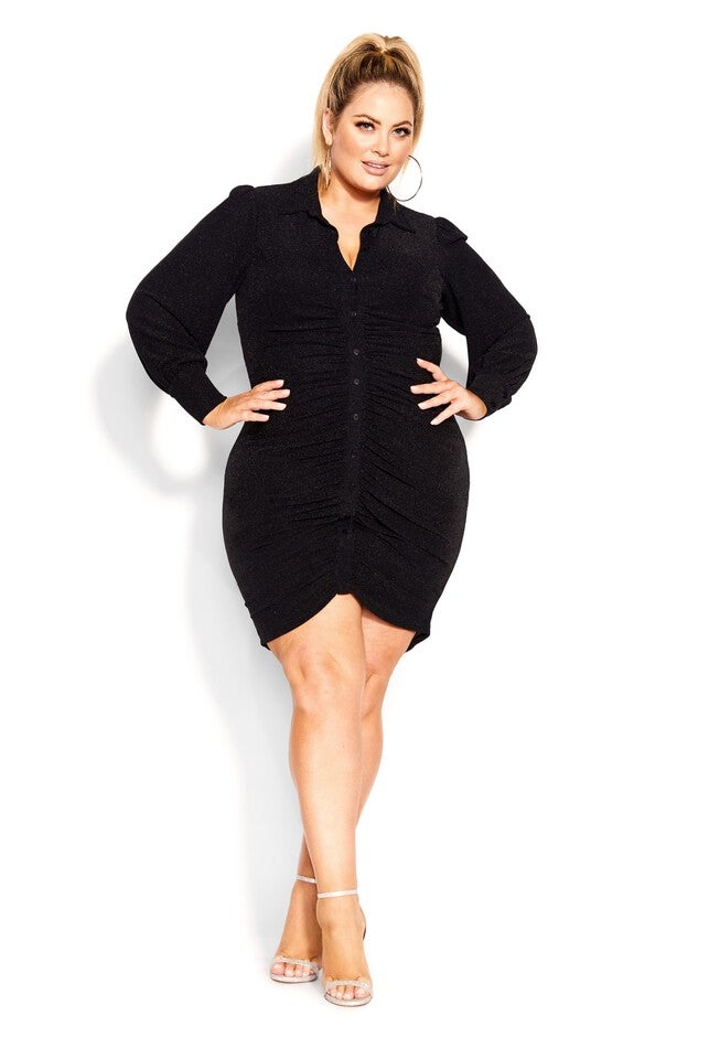 Chloe Dress - black, BLACK, on-hover image number 1