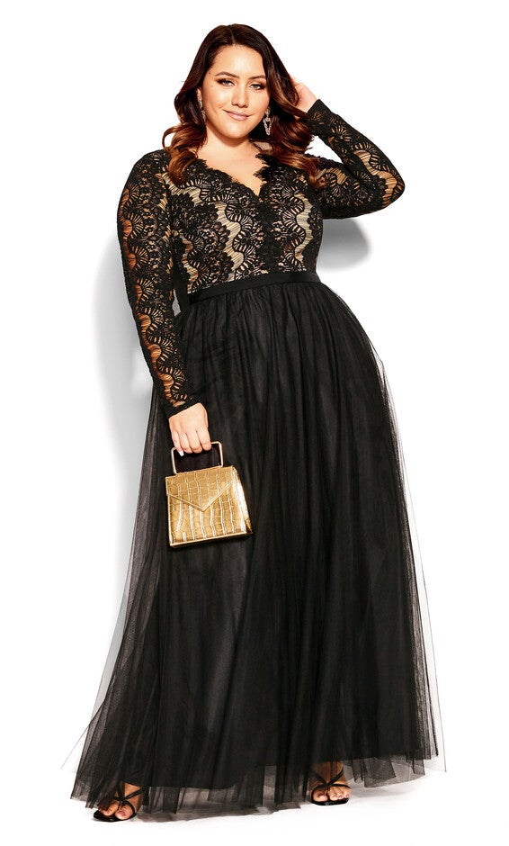 Rare Beauty Maxi Dress - black, BLACK, hi-res image number 0