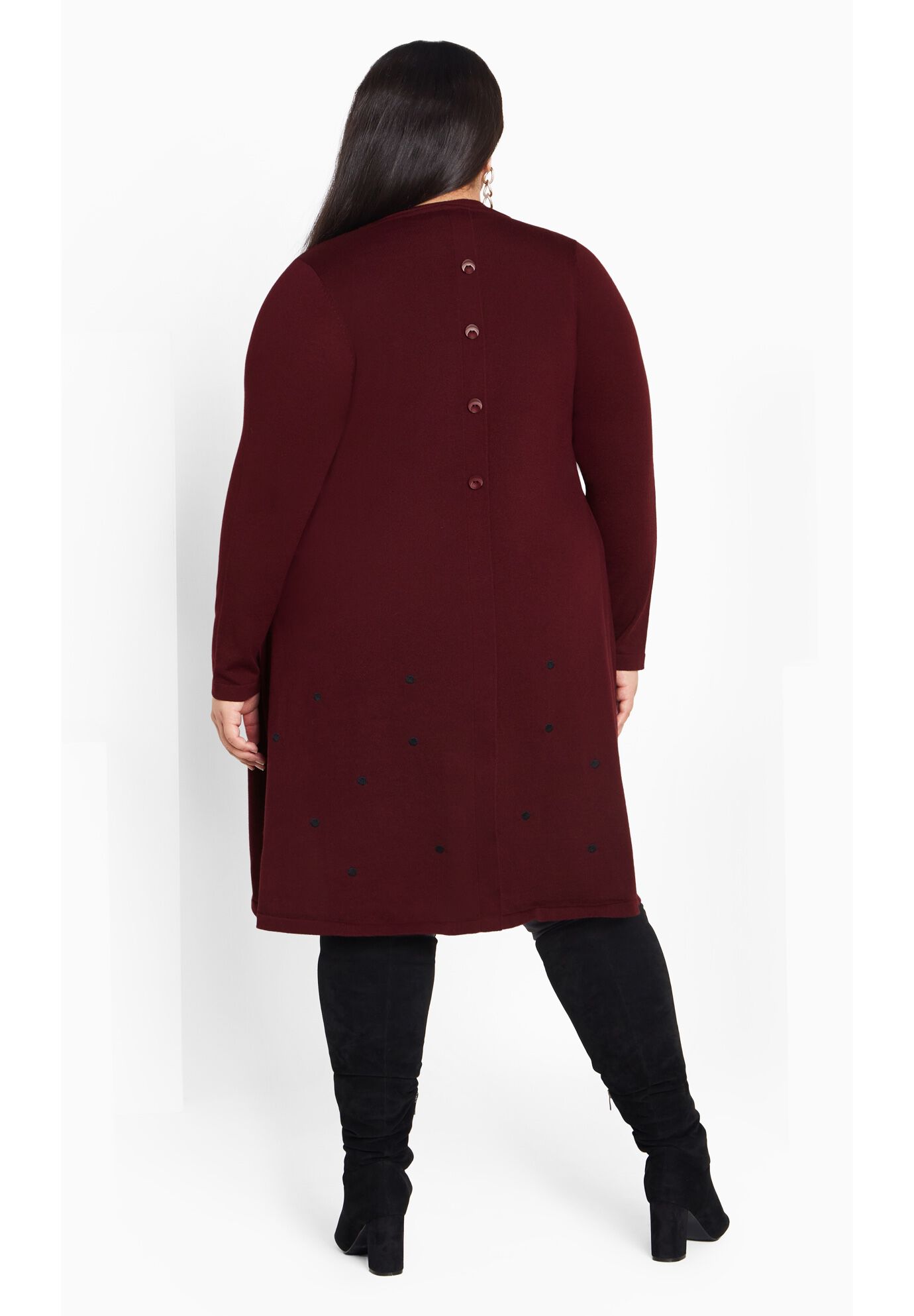 Bernal Cardigan, PLUM, on-hover image number 1