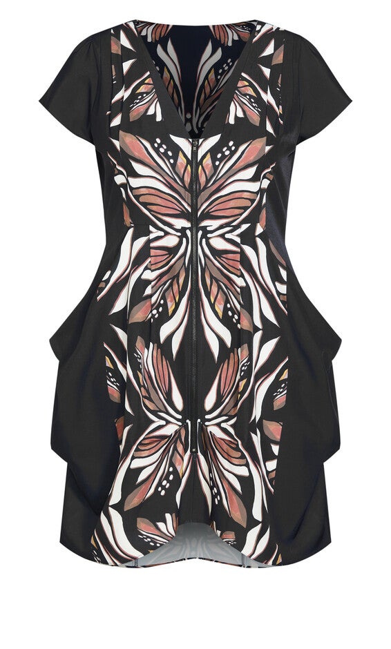 Nadia Zip Tunic - mocha, BROWN, alternate image number 5