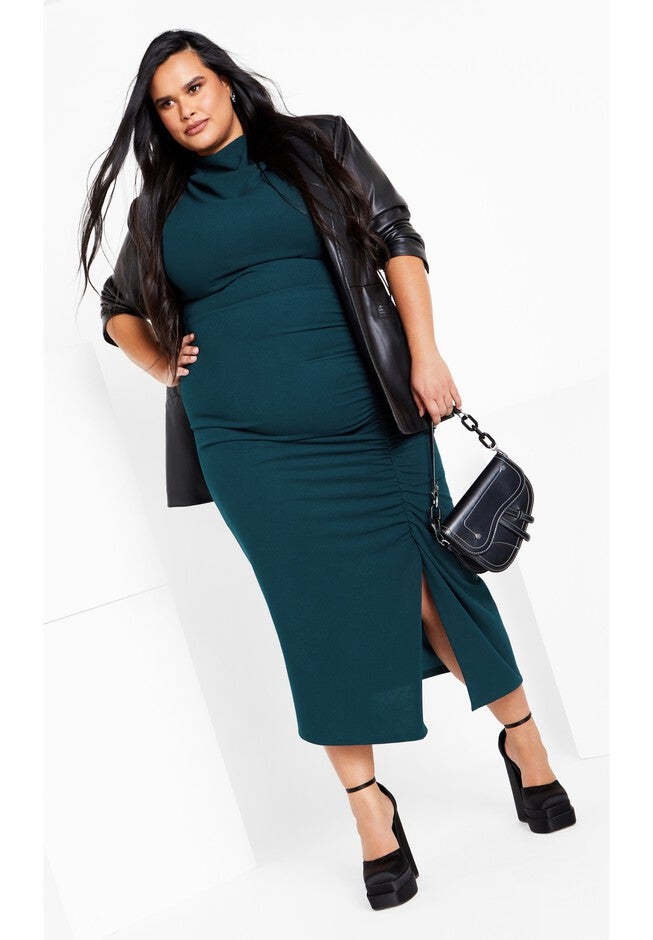 Zaby Dress - emerald, GREEN, hi-res image number null