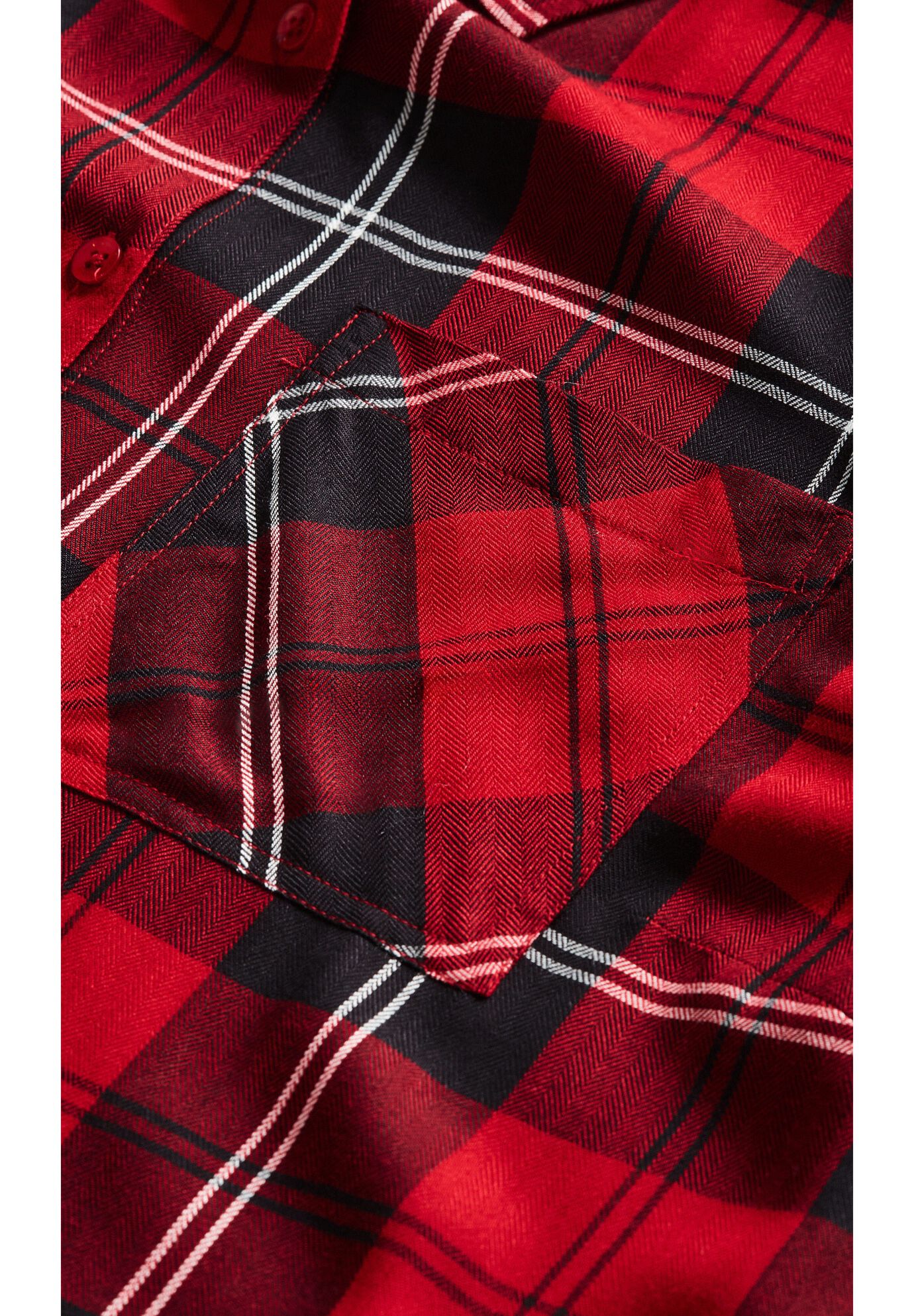 Kylee Plaid Shirt, RED BLACK, alternate image number 5