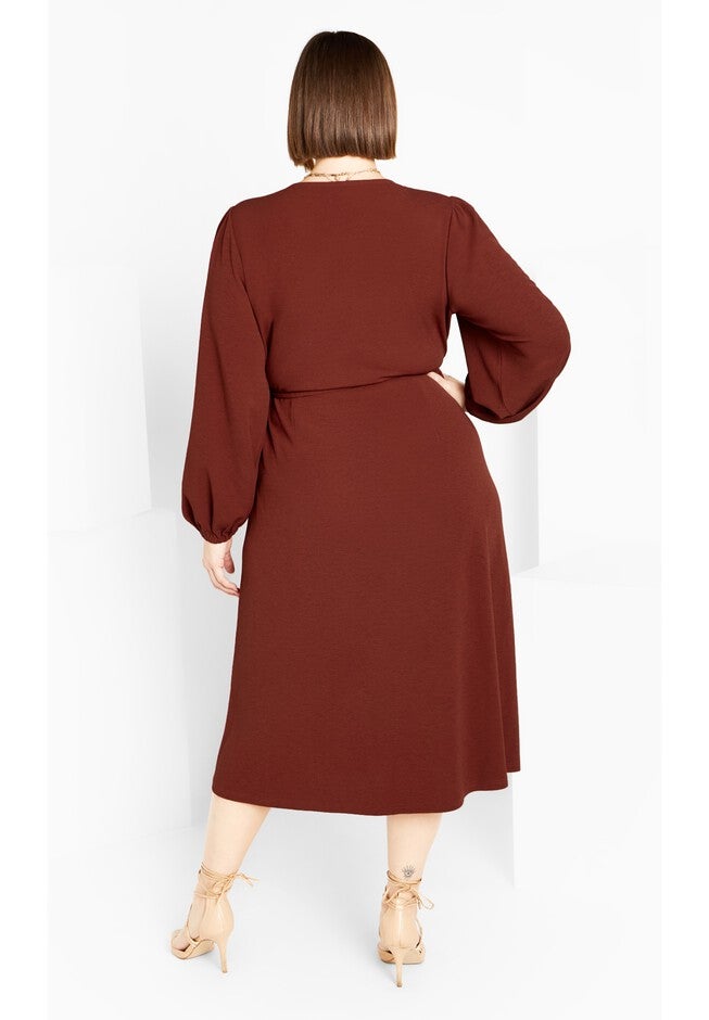 Wrap Hayden Maxi Dress - sienna, RED, alternate image number null