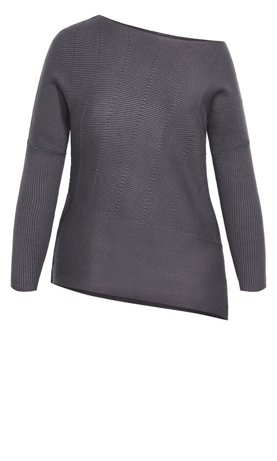 Lean In Sweater - smoke, GRAY, alternate image number 5