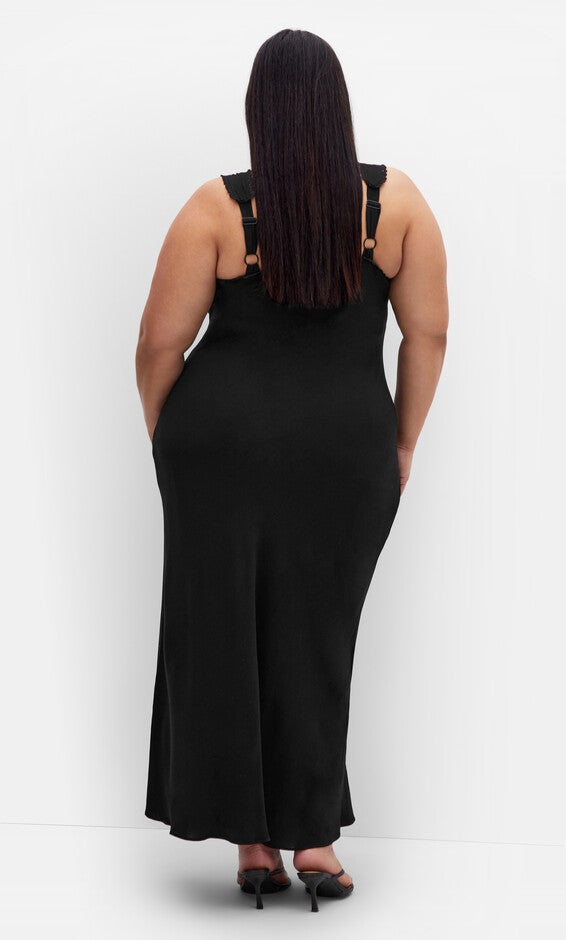 Spring Love Maxi Dress - black, BLACK, alternate image number 2