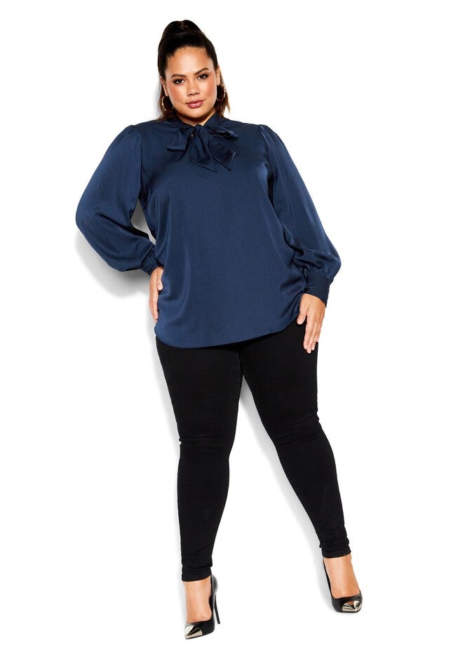In Awe Top - navy, BLUE, on-hover image number null