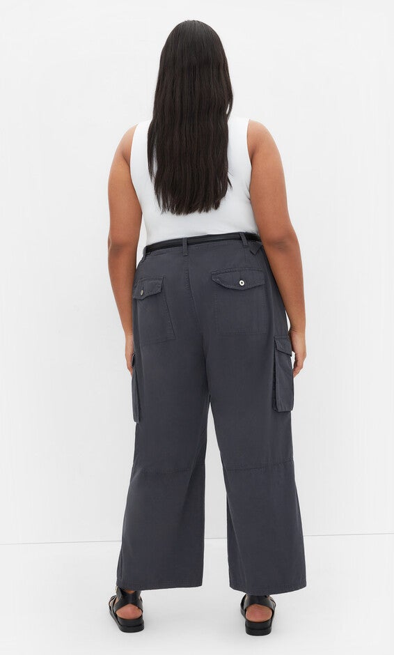 Mia Cargo Pant - steel washed, BLUE, alternate image number 2