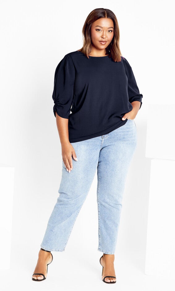 Emery Top - navy, BLUE, alternate image number null