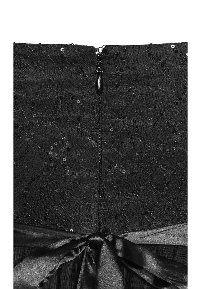 Sequin Elsa Dress - black, BLACK, alternate image number null