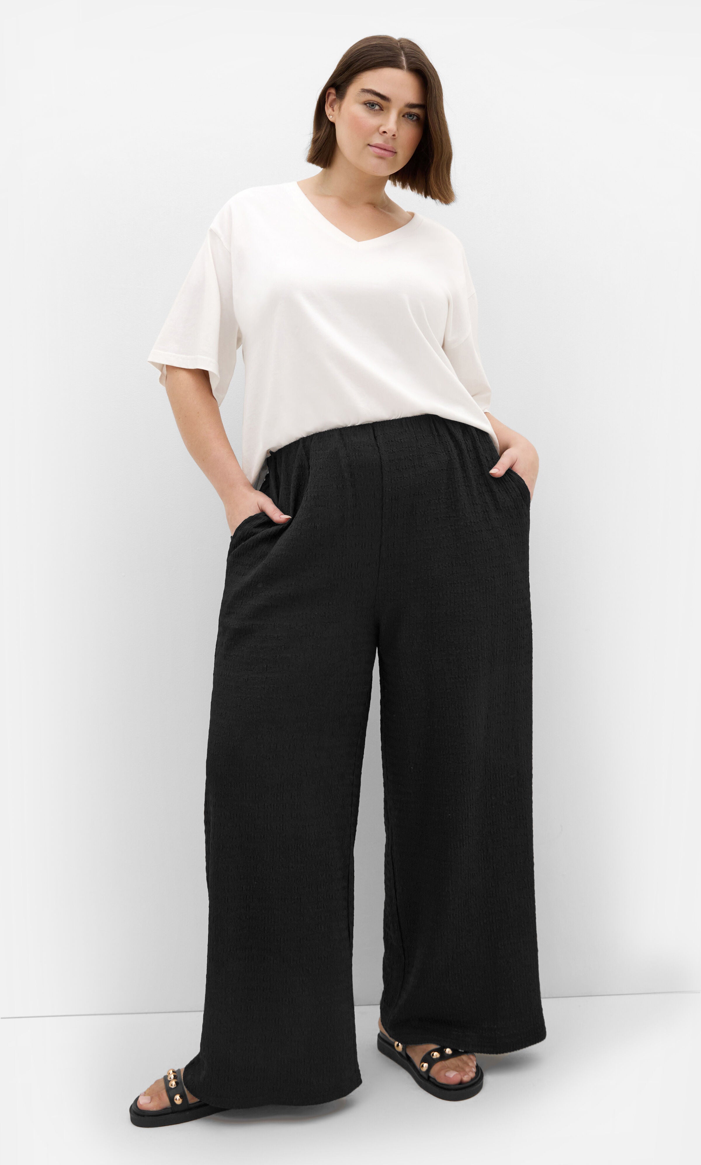 Brianna Wide Leg Pant, BLACK, on-hover image number 1