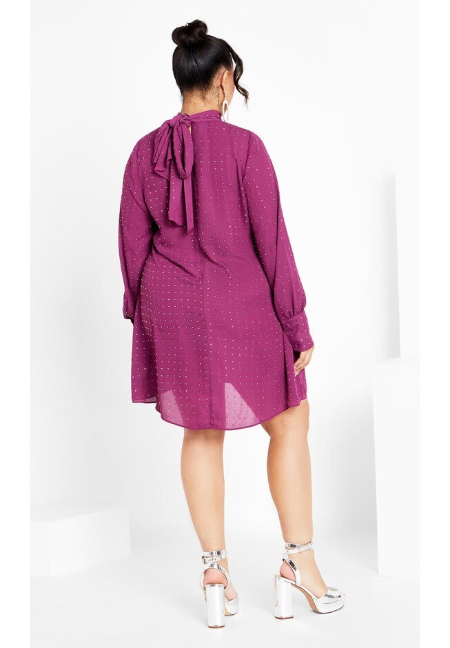 Nailhead Tunic - mulberry, MULBERRY, on-hover image number 1
