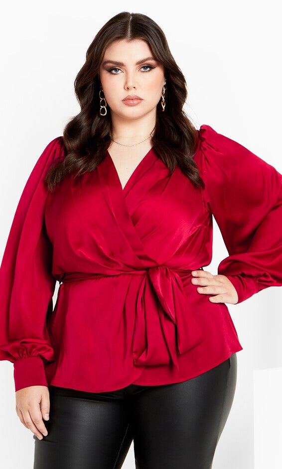 Opulent Top - cherry, RED, hi-res image number null