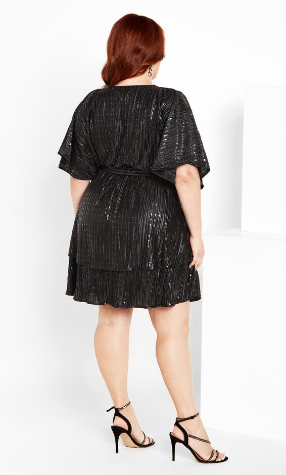 Frida Sparkle Dress - black, BLACK, alternate image number null